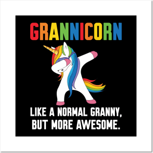 Grannicorn like a normal Granny Posters and Art